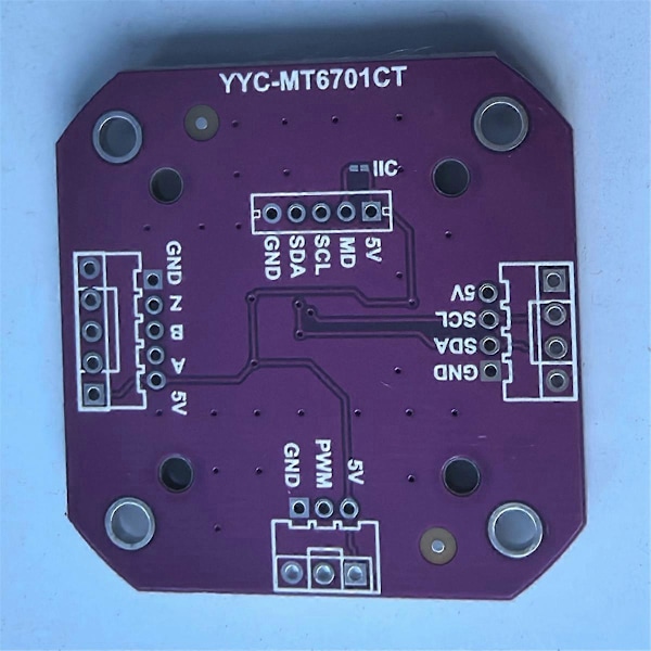 MT6701 YYC-MT6701CT Magnetisk Induktionsvinkelmätningssensor Modul 14bit Hög Precision Kan Perf