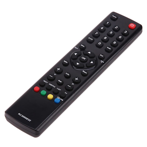 Passar till TCL Thomson LCD smart TV fjärrkontroll RC3000E02