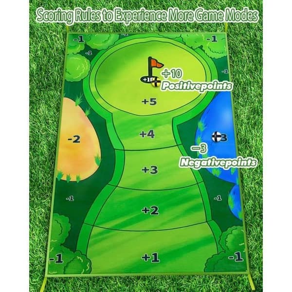 Golfsetti harjoitusvarusteet - Vihreä väri - Sisä- ja ulkokäyttöön