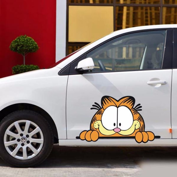 Garfield Peeking Car Decoration Sticker 2stk