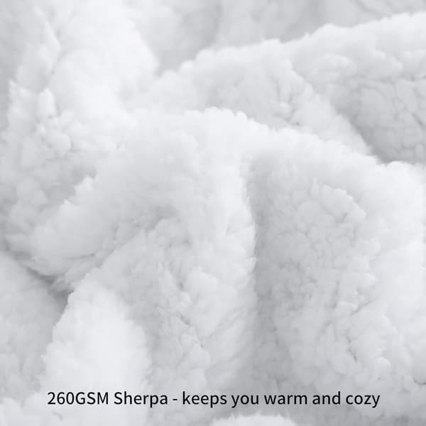 Sherpa ull sofa - teppe 130x160