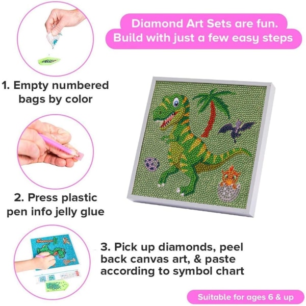 Diamond Painting Complete Kit, DIY 5D Round Diamond Art Painting Kit