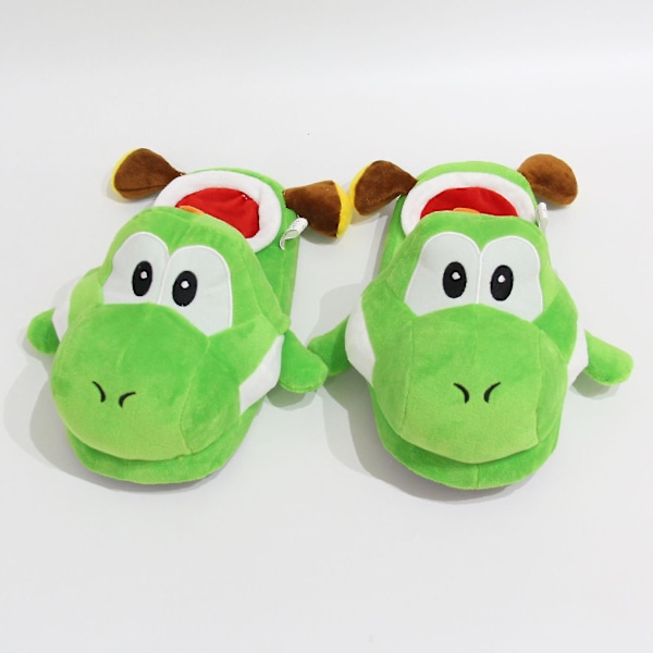 Unisex Aikuisten Super Mario Yoshi Talvi Slippers Hauska Sisätilojen Täytetty Plussi Kengät EU35-42