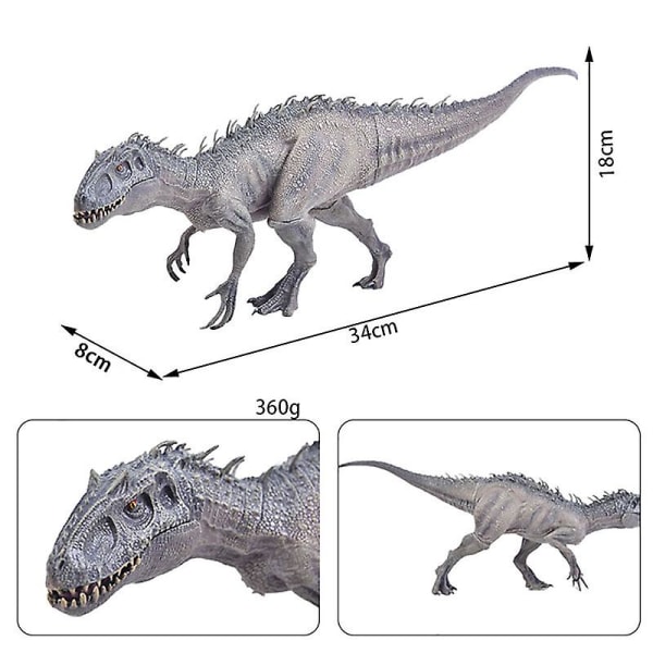 Stor størrelse Jurassic Indominus Rex Simulering Dinosaur Modell Leke Pvc Actionfigur