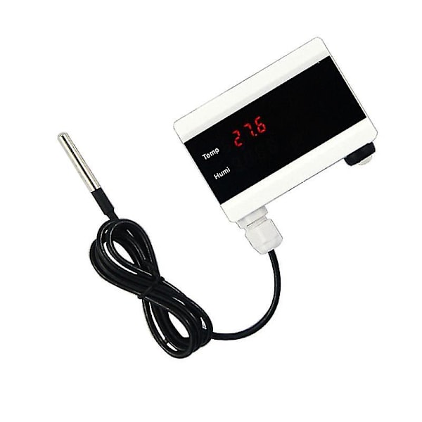 Tuya Wifi Temperatursensor Termometer Detektor Smart Life App Alarm Hjem Termostat Kontrol Alar-@