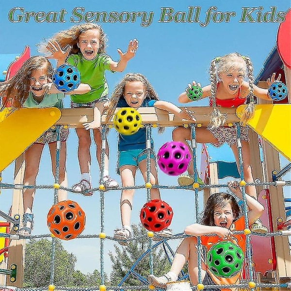 6-pack Astro Jump Balls, Space Theme Gummi hoppende baller for barn