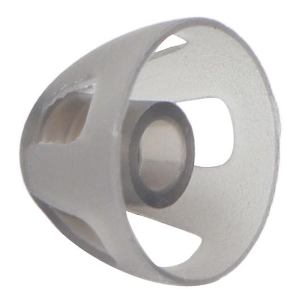 10 st Hörselhjälpmedel Kupoler Mjuka Öppna Kupoler Svarta Lager Ersättningar Öronproppar för Äldre Hörselskadade Personer Medium 8mm/0.31in