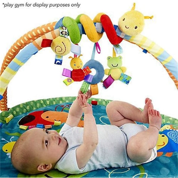 1 st Baby leksak spiralvagnstillbehör för spjälsängar och barnvagnar, plyschleksaker födelsedagspresenter