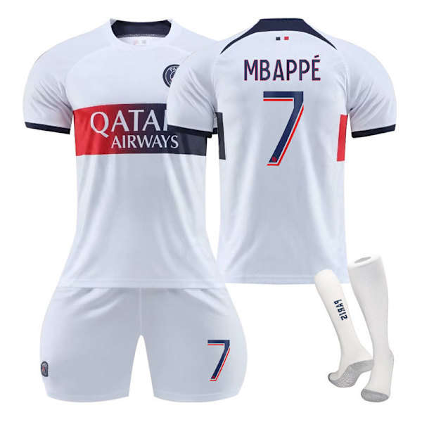 2324 Paris vieraspeliasun aikuisten puku jersey urheiluasu miesten ja naisten jalkapalloasu NO.7 28