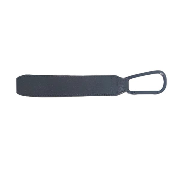 Bärbar läderkroksats (2-pack) Svart