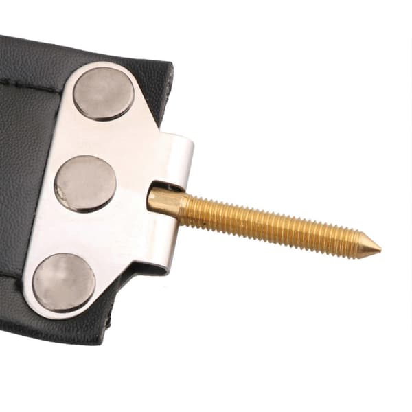 Holdbart læder 120 Harmonika Bas Håndledsbånd Sort Høj Kvalitet 595x42mm