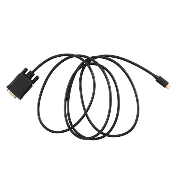 Type C til VGA-konverterkabel USB C til VGA-adapterkabel USB3.1 Type C-kabel til 12-tommer bærbar computer 1,8M