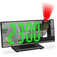 Digital vekkerklokke - LED-modell - 180° projeksjon - Speilskjerm - USB og slumrefunksjon
