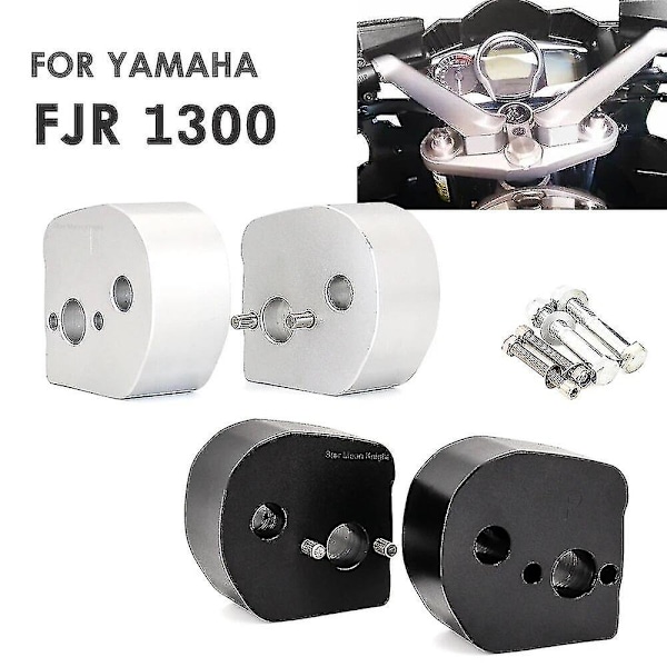 För Yamaha FJR1300 FJR 1300 2006-2020 25.4mm 1\" Handtagsfäste Handtagshöjare CNC Billet Aluminium Motorcykeltillbehör