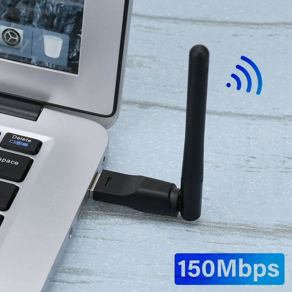 150 Mbps USB 802.11b/g/n Ethernet trådløs adapter Nettverksantenne WiFi-dongel