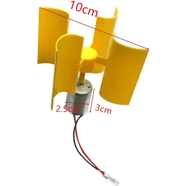 Yksivärinen miniatyyripystysuuntainen tuuliturbiini, tuuliturbiini, opetusmalli