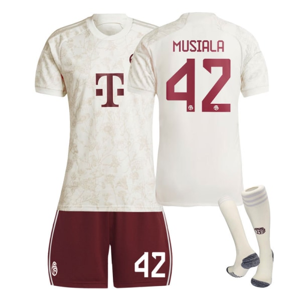 2324 Bayern München anden gæstetrøje børnemodel studerende voksen træning sportssæt holduniform herre- og damefodbolduniform No.42 20