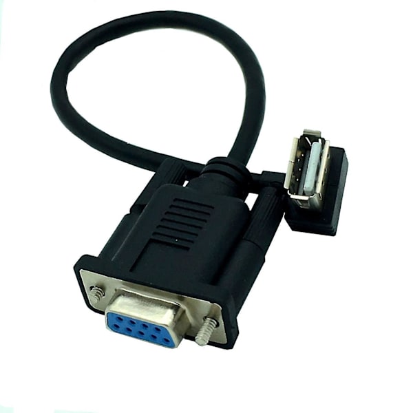 RS232 DB9 9-nastainen USB 2.0 A -uros PLC-sarjakaapeliadapteri muuntaja 8 tuumaa 25 cm