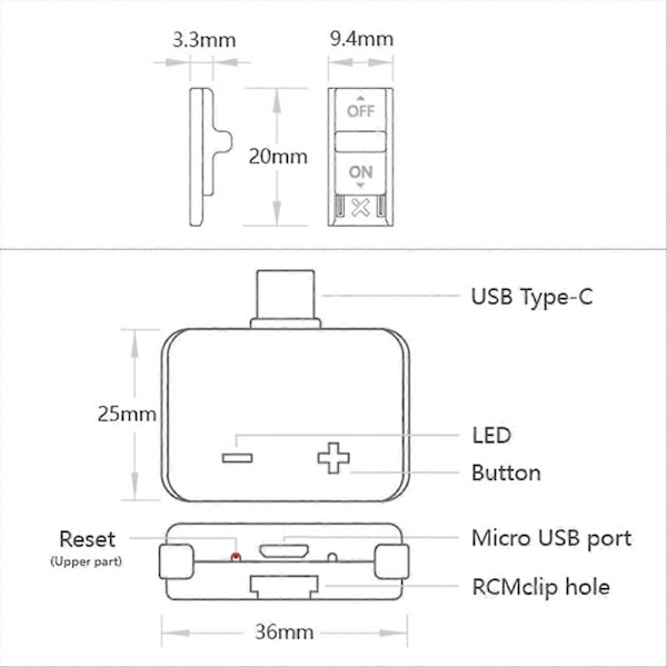 V5 RCM Loader+RCM Jig Clip Verktyg för Nintendo Switch NS Konsol Inbyggt Program med USB C