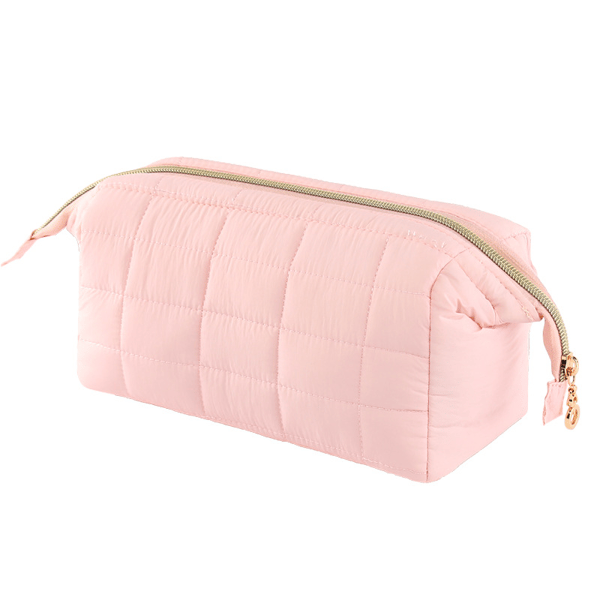 Toiletry Bag, Soft Cosmetic Bag with Large Capacity Pink