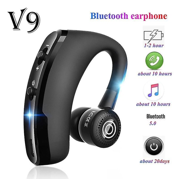 V9 Tws Bluetooth 5.0-øretelefoner Trådløse hovedtelefoner Gaming-øretelefoner Headset Vandtætte høretelefoner