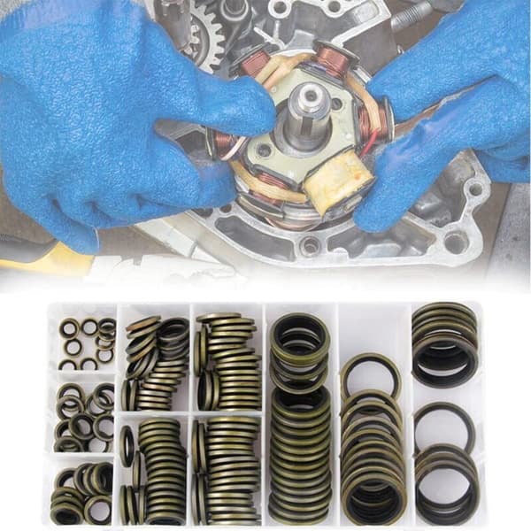 150 x Bonded Tetningsring Sortiment av M6-M24 Oljeplugg Tetningssett