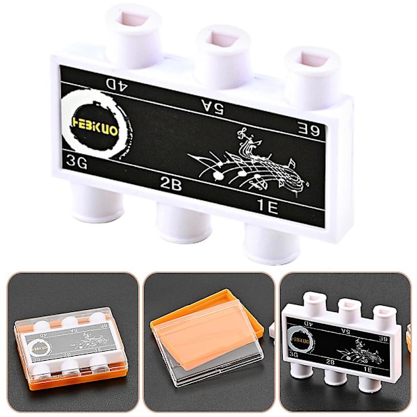 Pitch Pipe Tuner Akustisk Guitar Streng Tuning Plast Guitar Pitch Pipe