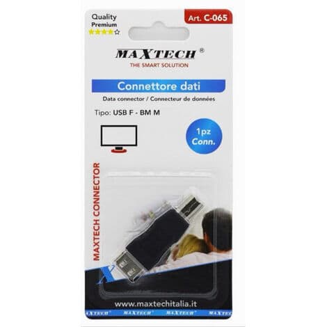 Datakontakt USB Typ A-adapter - BM2.0 Hankontakt PC-skrivare C-065