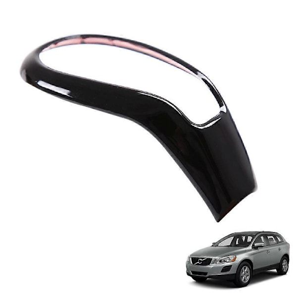 Blank Svart Växelspaksknopp Skydd Trim Växelspaksknopp Växelspaksspak Skydd för XC60 V40 S60 S80 13-18