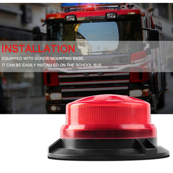 Universal LED-blinklys for biler - 12-24V, rød, 1 stk