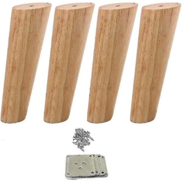 4pcs Wooden Furniture Feet Tapered Sofa Legs Solid Wood Furniture Legs 10cm