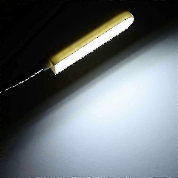 LED Symaskinlampe med Justerbar Svanenhals, 6W Energibesparende Fast Base Lys for Håndverk & Reparasjon
