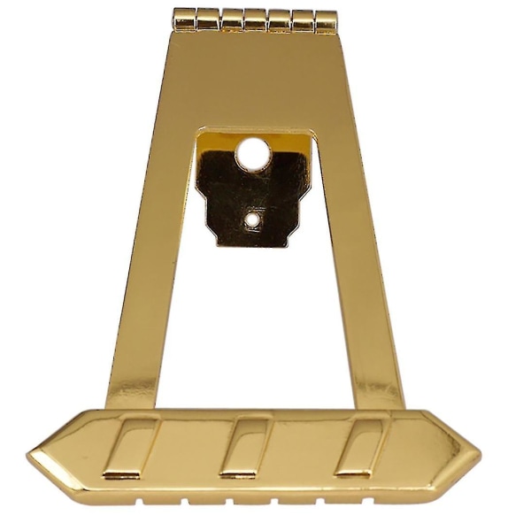 Kitara 6-kielinen Jazz Archtop Trapeze-kielitappi silta yhteensopiva onton puolionton kitaran osien kanssa kulta