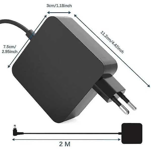 65w AC bærbar computer oplader strømforsyning til Asus Adp-65gd B Adp-65dw C Adp-45bw Ad883020 Pa-1650-78 Pa-1651-93 Pa-165[HhhhS]