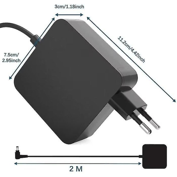 65w AC bærbar PC-lader strømforsyning for Asus Adp-65gd B Adp-65dw C Adp-45bw Ad883020 Pa-1650-78 Pa-1651-93 Pa-165[HhhhS]