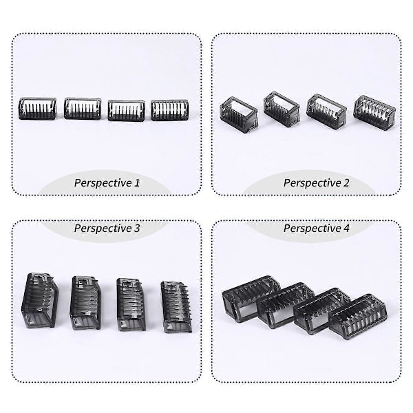 Guidekam 1/2/3/5 MM för Rakapparat Kroppshårsskydd QP2510 QP2520 QP2521 QP2522 QP2530 QP2531 QP2620