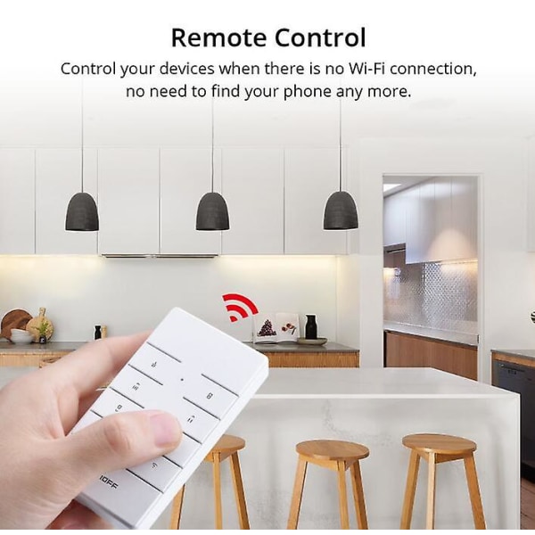 Fjärrkontrollen är lämplig för SONOFF RM433R2 trådlös fjärrkontroll 8-knapps RF-fjärrkontroll
