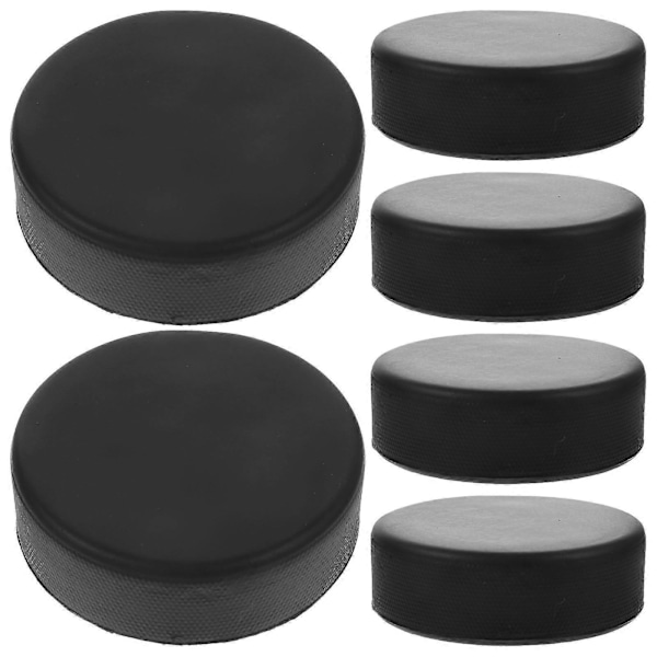 6 st Ersättnings ishockeypuckar Ishockeypuck Ishockey Träningsmaterial Ishockeypuckar