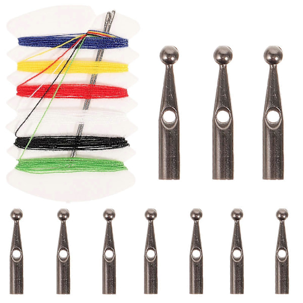 10 st Vikbara Paraplyändpärlor Ersättning Paraplyändpärlor Metall Paraplyspetsskydd