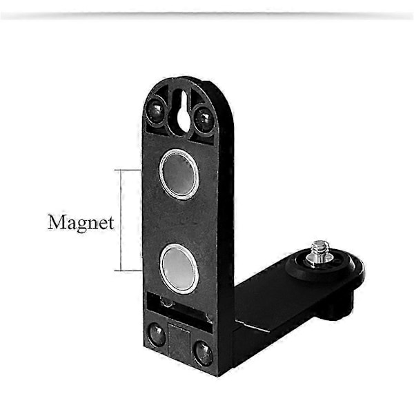 2 st Magnetiskt L-fäste för 2 Linjers Laser-vattenpass 1/4' Gänga Universellt Superstarkt Järn Magnetisk Adsorptionsstativ P20211224461