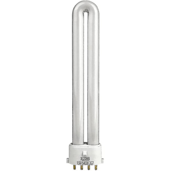 Xtralite 13w Cfl dagslys erstatningslyspære 4-pin 2g7 sokkel (6400k)