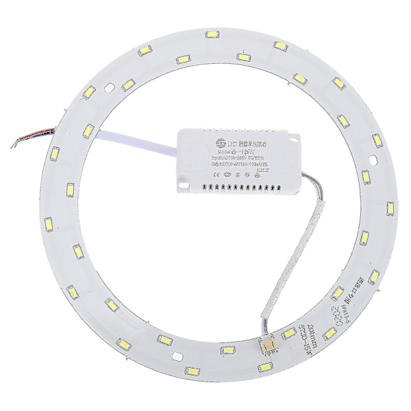 15w 220v-240v Smd 5730 30-LED pyöreä LED-paneelivalaisin LED-kattovalaisin (puhdas valkoinen valo) Ghtc TAO