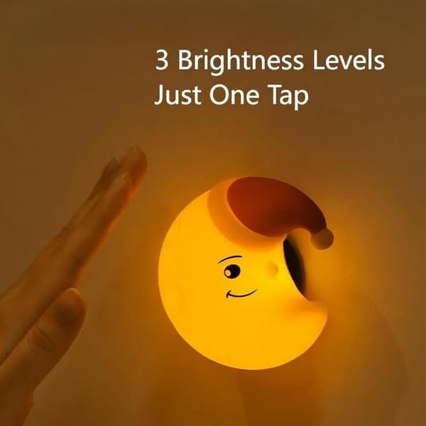 Cute Wall Night Light - Nursery Decor - Dimmable Lamp - Decorative (Cloud) - Magnetic Bedside Lamp - USB Rechargeable