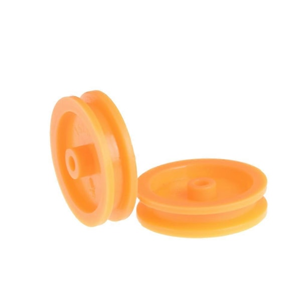 20 stk./lot 2 mm hul orange plastik remskive til DIY RC legetøjsbil flytilbehør