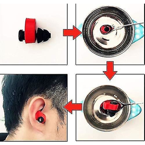 Ljudisolerade öronproppar Specialgjutna öronproppar för fotografering Resa Simma Sova