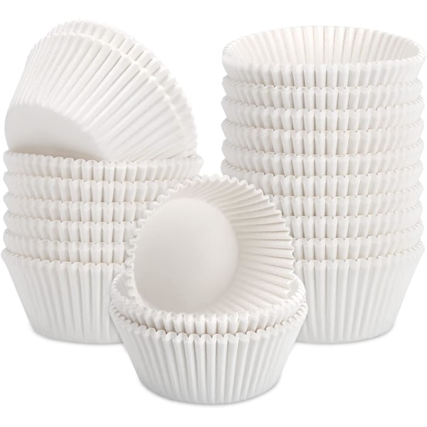 Standard hvite cupcake liners 500-Count No Smell Muffins Wrappers Fettfast papir Bakekopper