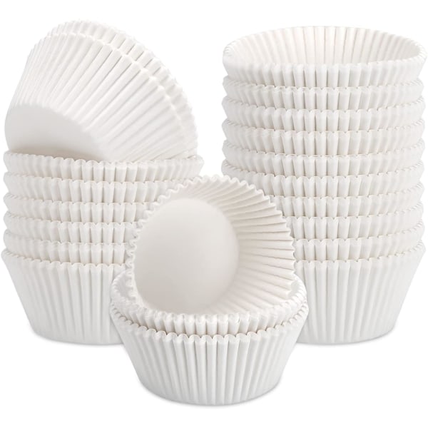 Standard vita cupcake liners 500-Count No Smell Muffin Wrappers Fettfast papper Bakning Cups