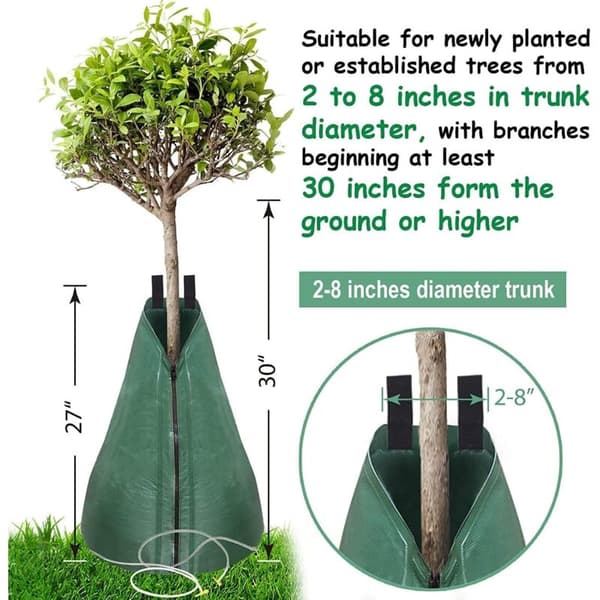 20-Gallon Slow-Release Drip Irrigation System Tree Watering Bag (4-Pack)