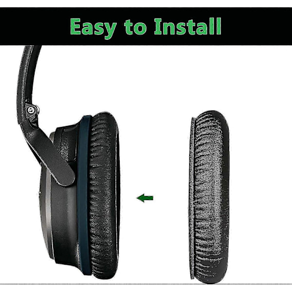 Korvaavat korvatyynyt, jotka ovat yhteensopivia Bose Quiet Comfort 35 25 15 2 Bose QC2 QC35 QC25 QC15P20211224859 -kuulokkeiden kanssa
