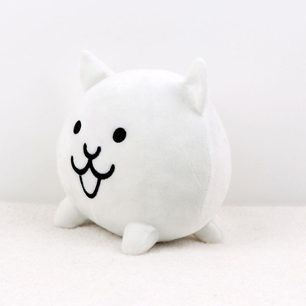 20 cm The Battle Cats Pehmo Söpö Anime-sarjakuvapelihahmo Pehmolelu Valkoinen Neko Cat Pehmonukke Lahja lapsille Pojille Tytöille